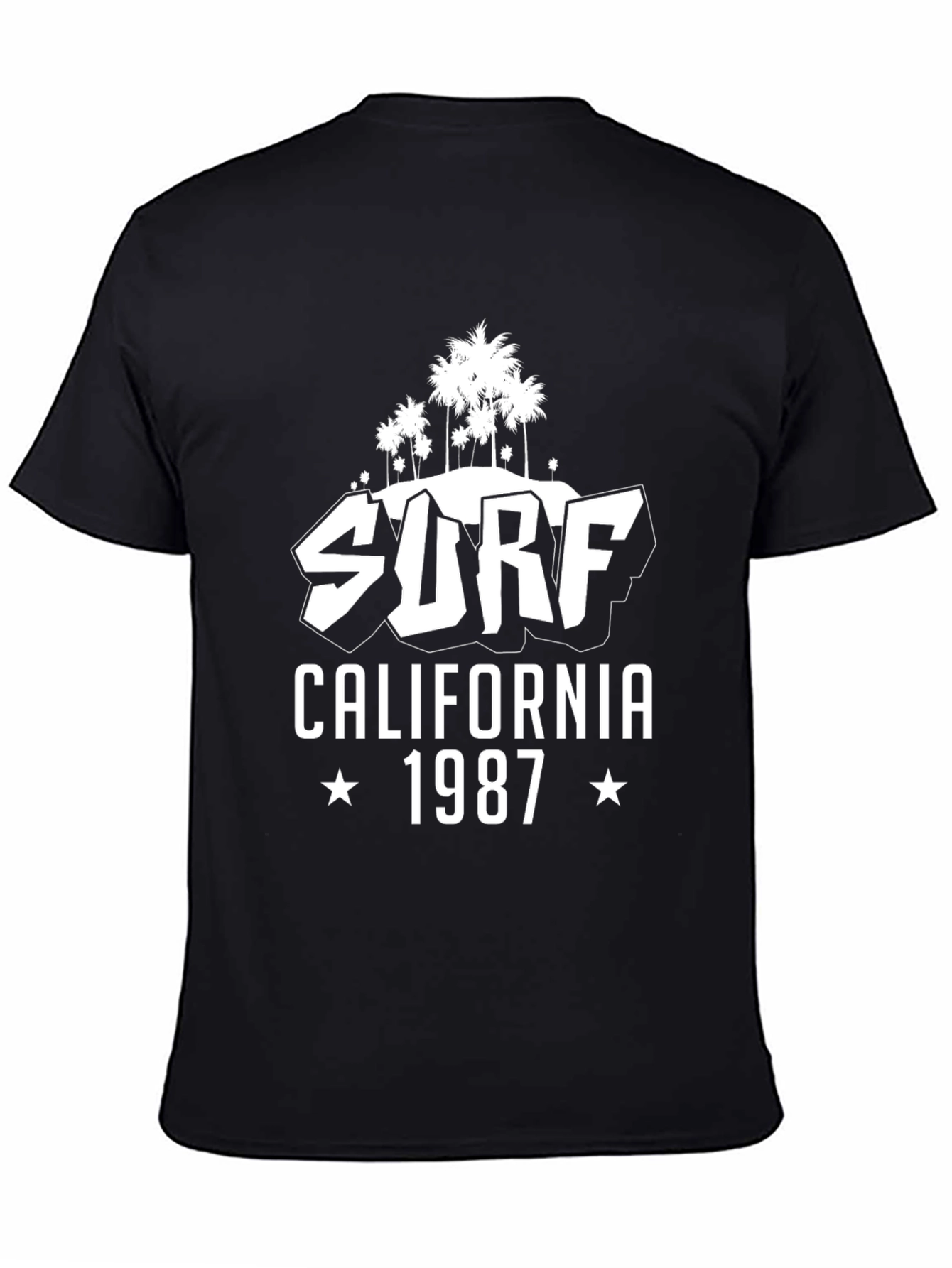 Surf California 1987 Black T-Shirt