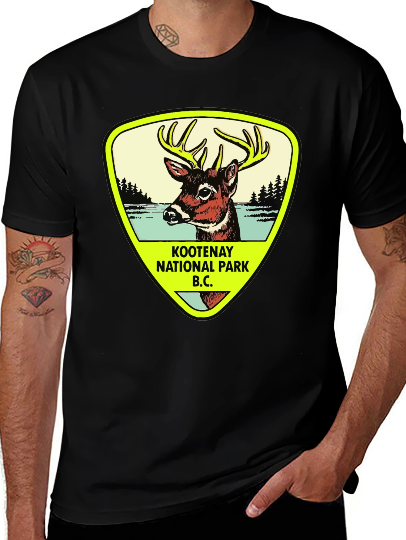 Kootenay National Park T-Shirt - Deer Graphic Tee