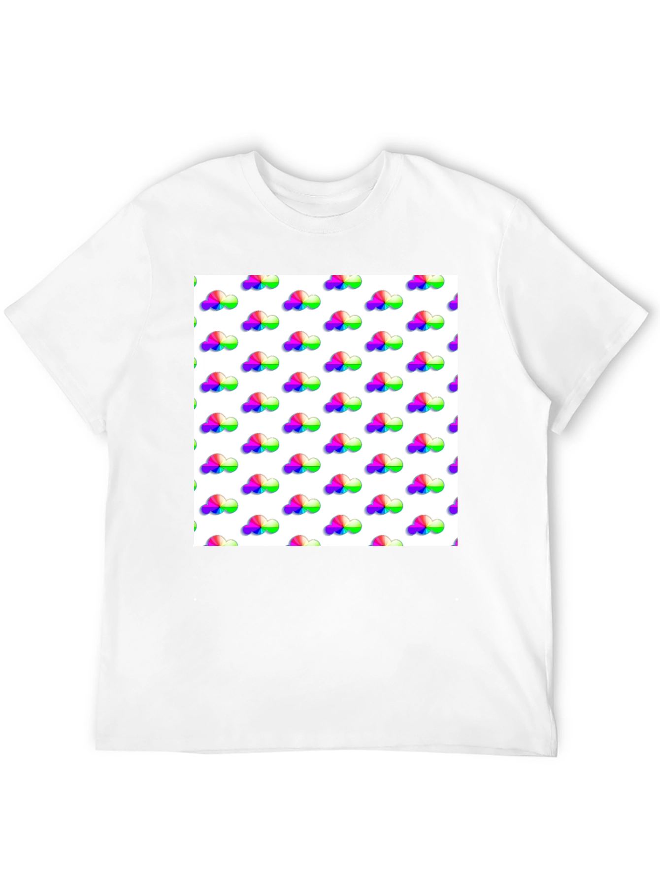 Colorful Cloud Pattern T-Shirt