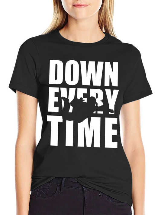 Down Every Time Black Graphic Tee