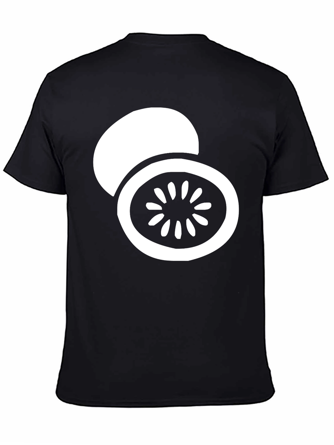 Kiwi Graphic Tee - Black Cotton Casual Shirt