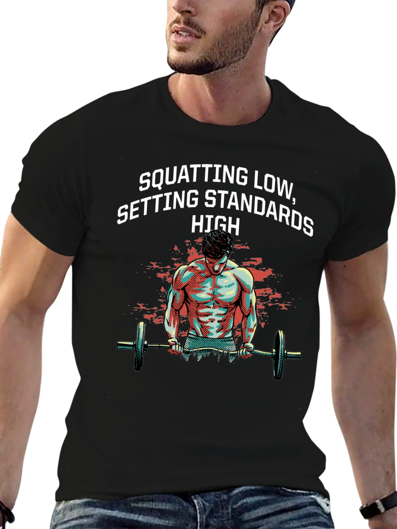 Squatting Standards Graphic Tee - Fitness Apparel