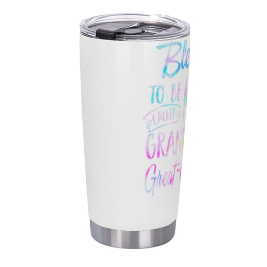 Picnic-Friendly Insulated Graphic Tumbler - Stainless Steel Reusable Cup