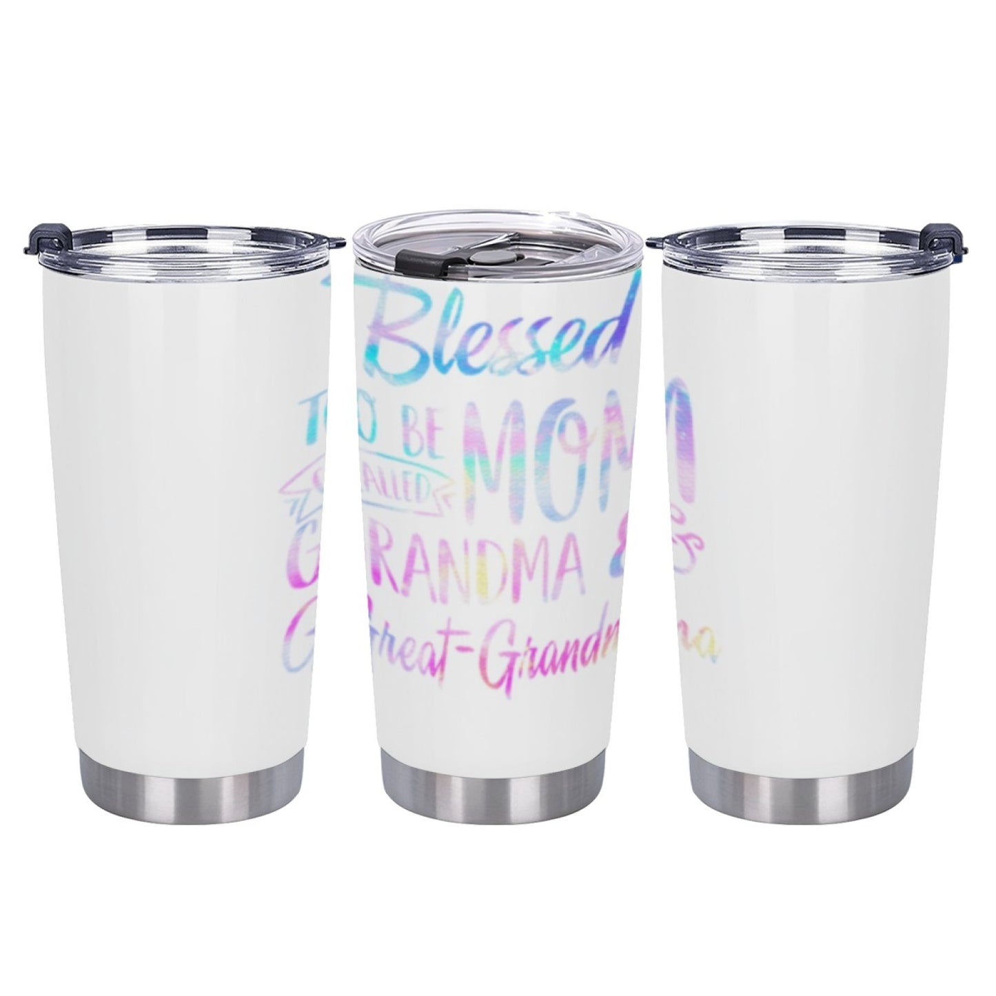 Picnic-Friendly Insulated Graphic Tumbler - Stainless Steel Reusable Cup