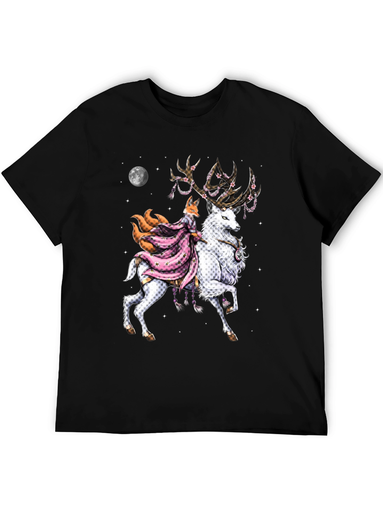 Fox & Deer Graphic Tee - Unique Design