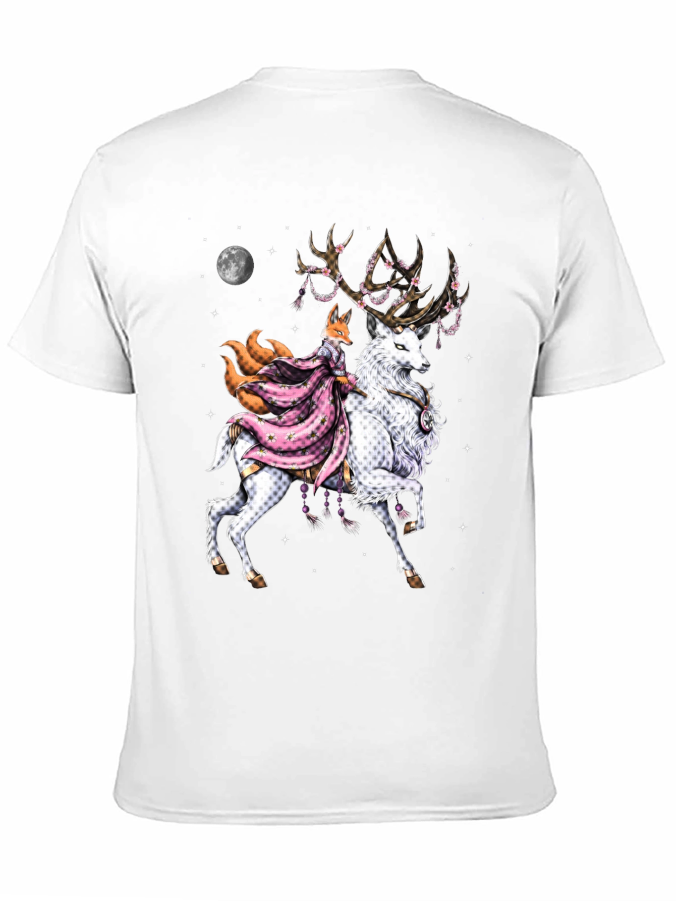 Fox & Deer Graphic Tee - Unique Design