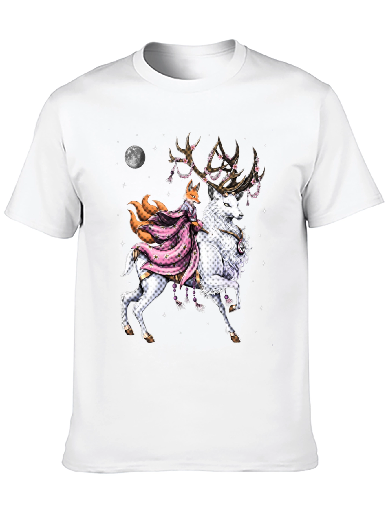 Fox & Deer Graphic Tee - Unique Design