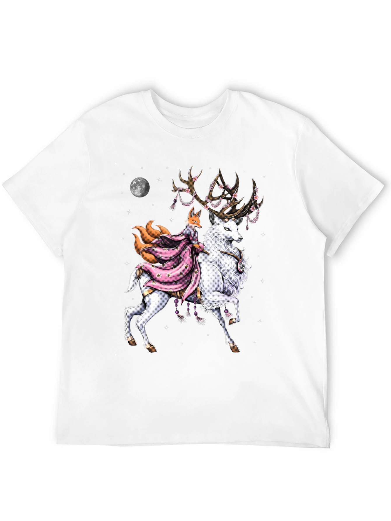 Fox & Deer Graphic Tee - Unique Design