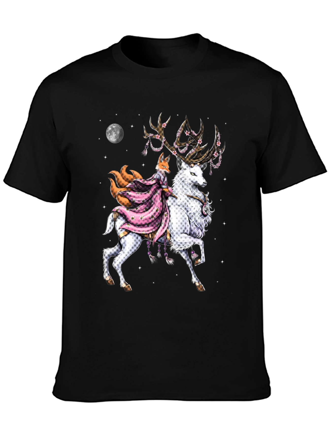 Fox & Deer Graphic Tee - Unique Design