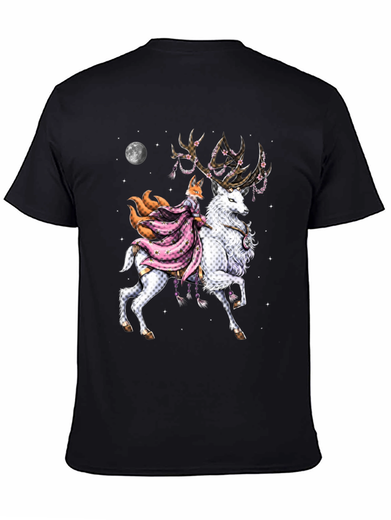 Fox & Deer Graphic Tee - Unique Design