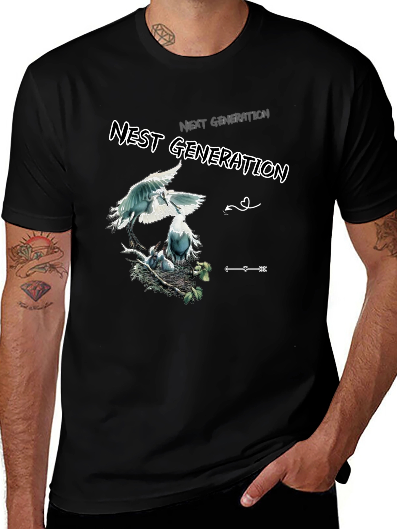 Nest Generation Black Graphic Tee
