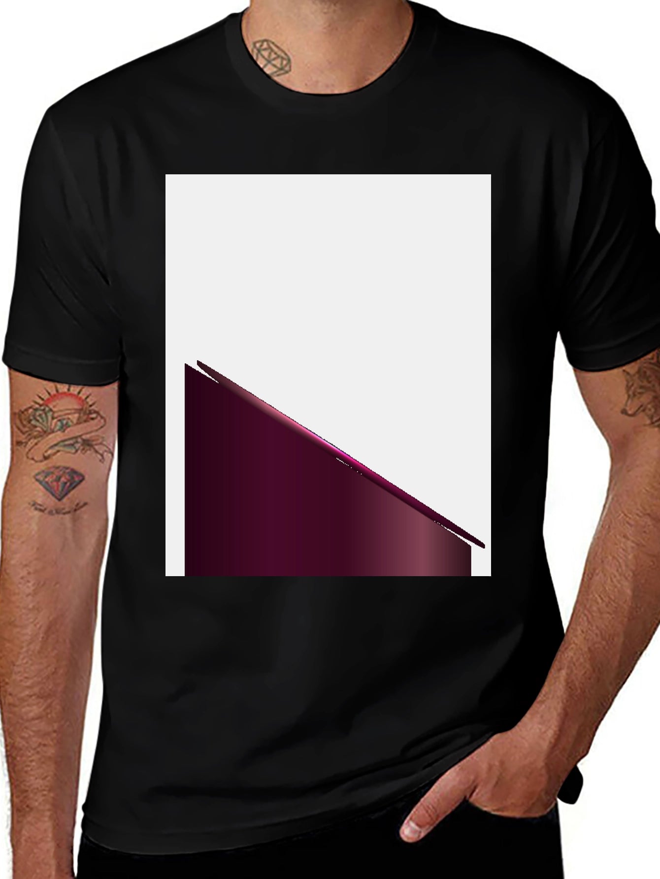 Modern Graphic Tee - Black