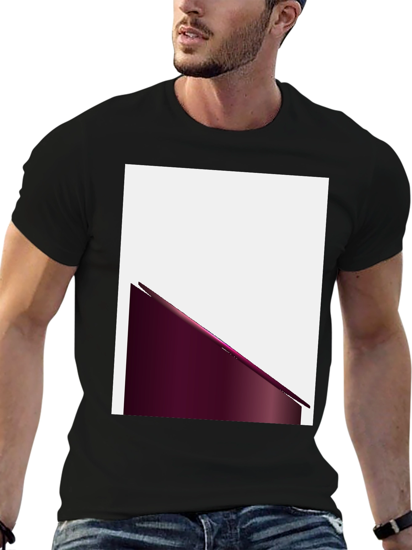 Modern Graphic Tee - Black