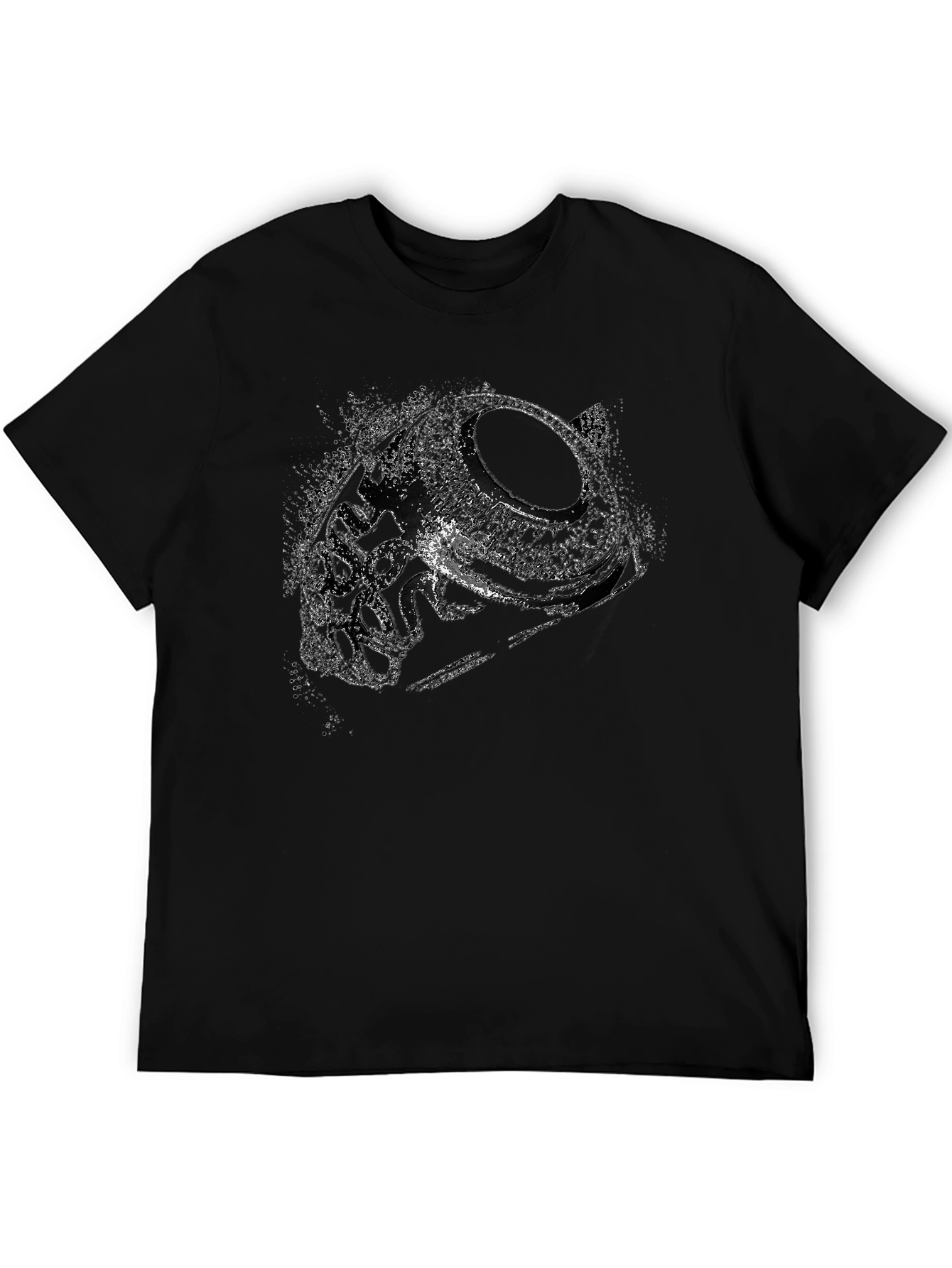Abstract Black T-Shirt
