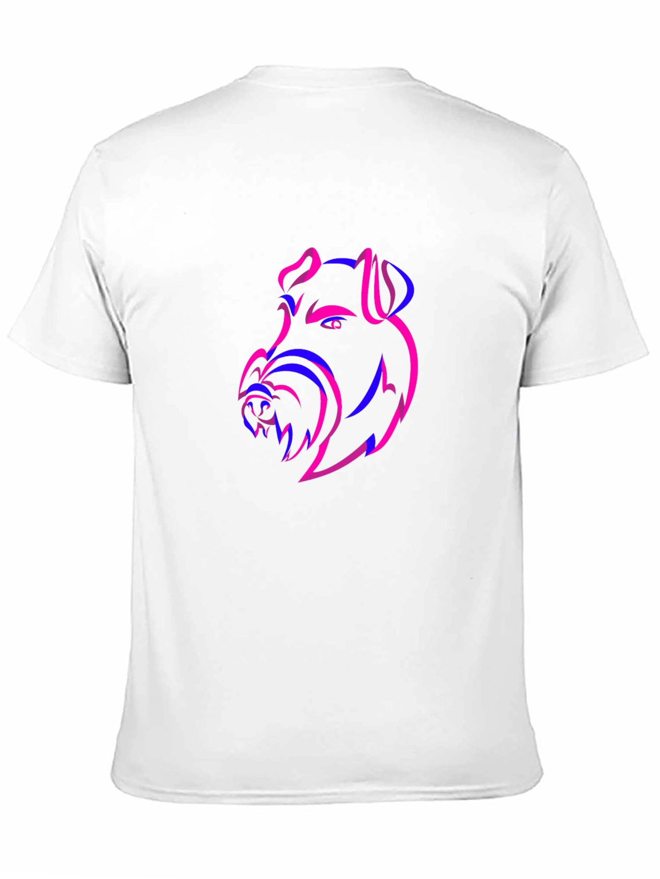 Dog Head Outline Graphic Tee
