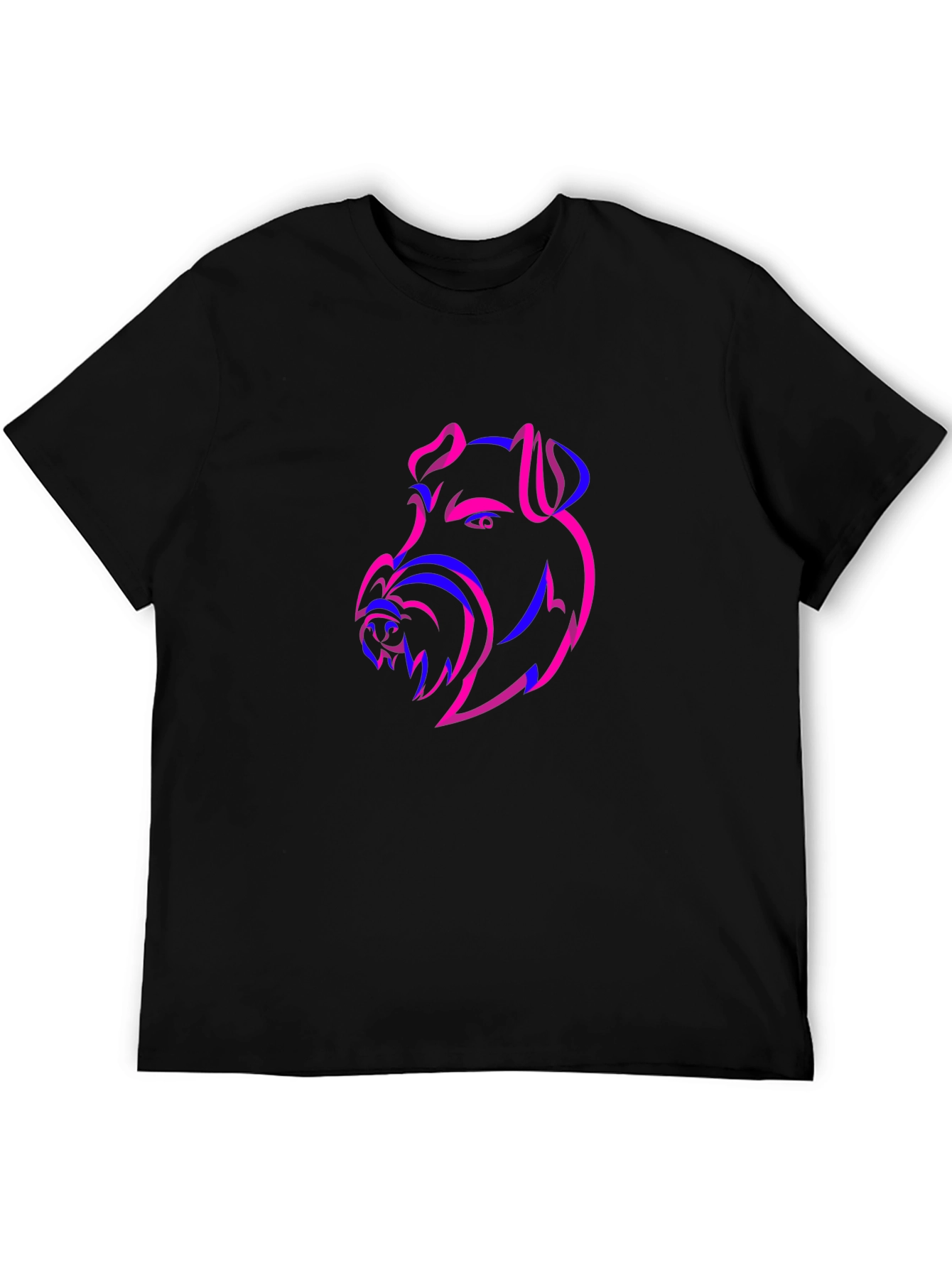 Dog Head Outline Graphic Tee