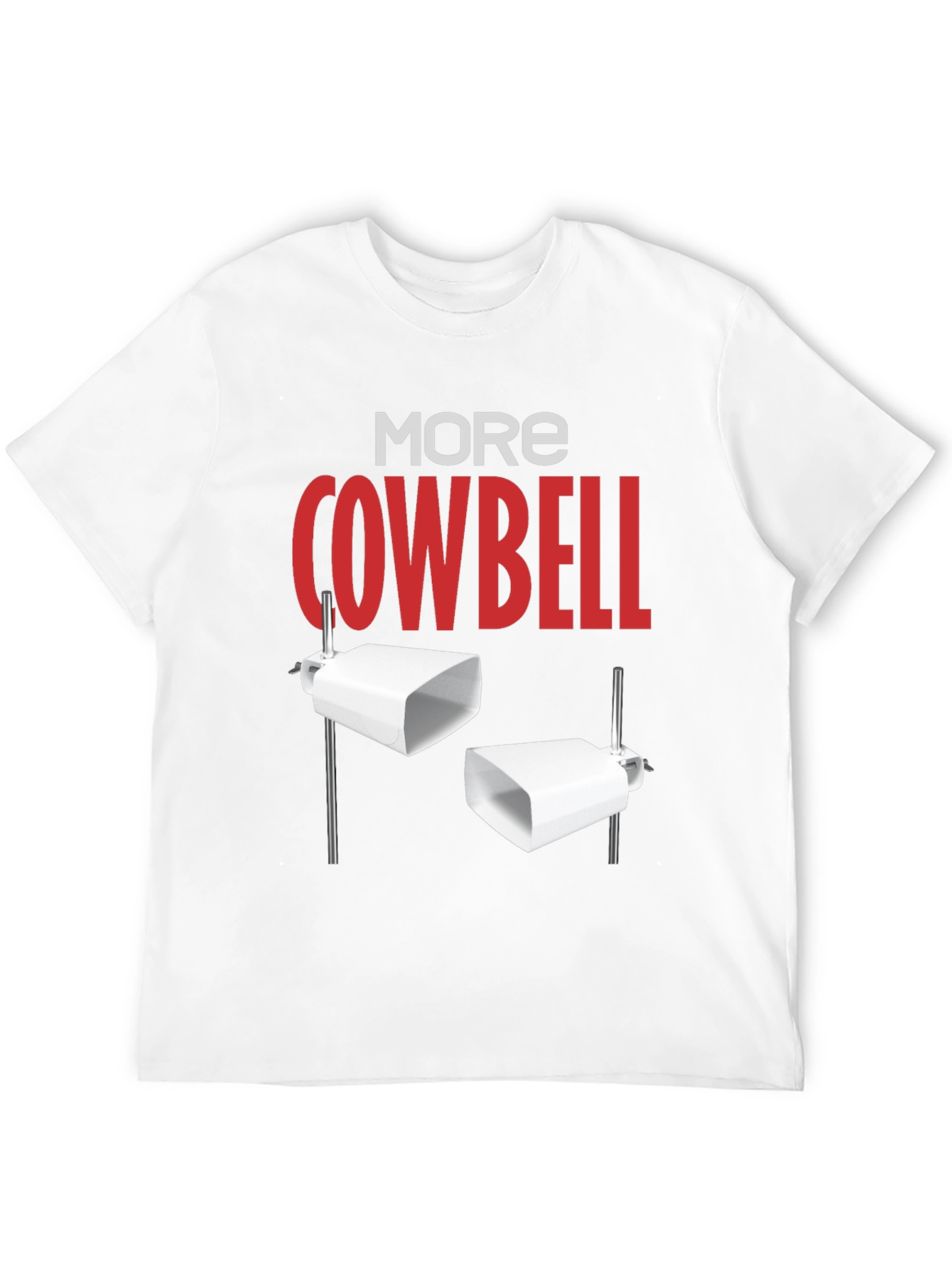 More Cowbell Black Graphic T-Shirt