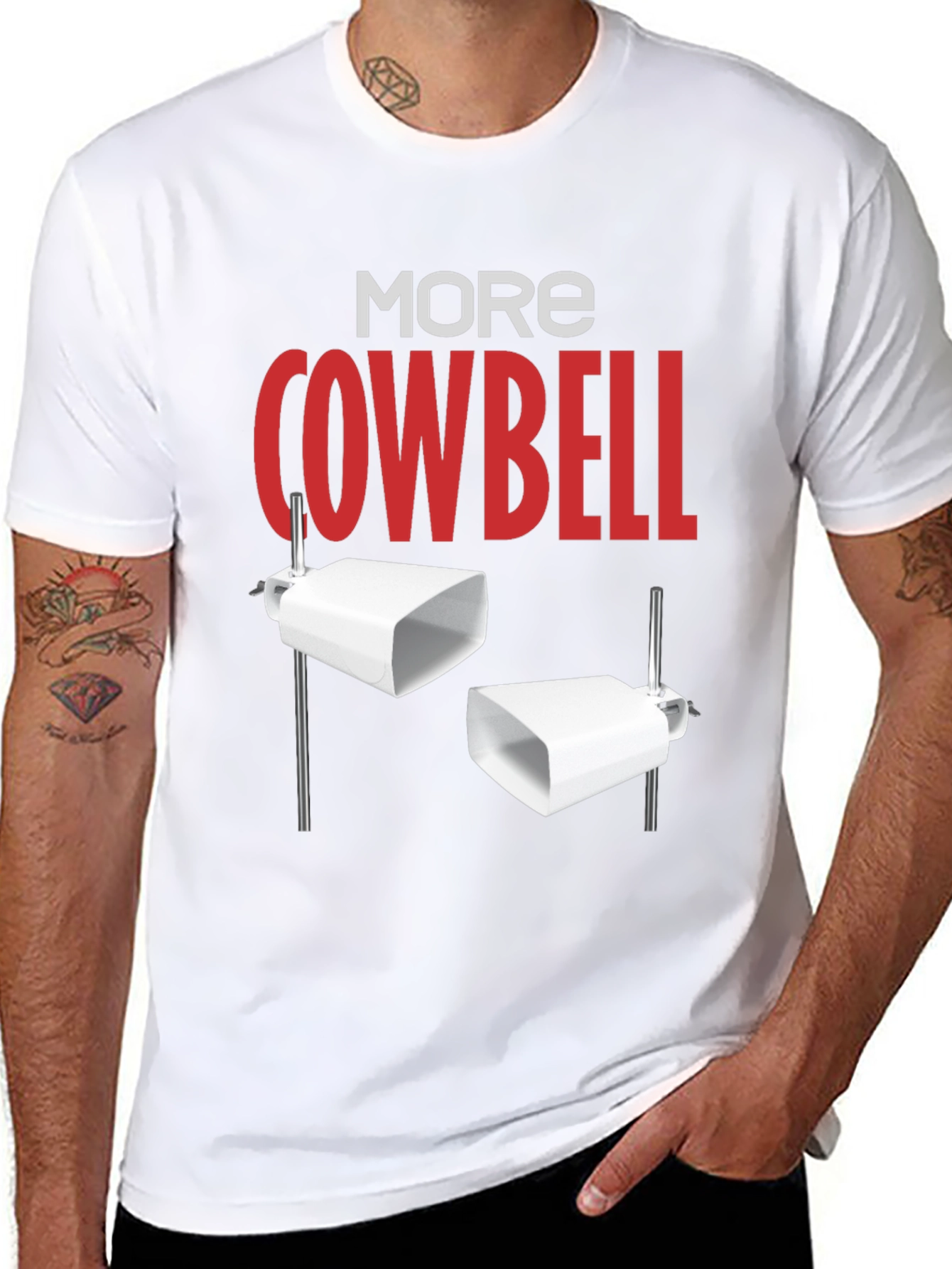 More Cowbell Black Graphic T-Shirt