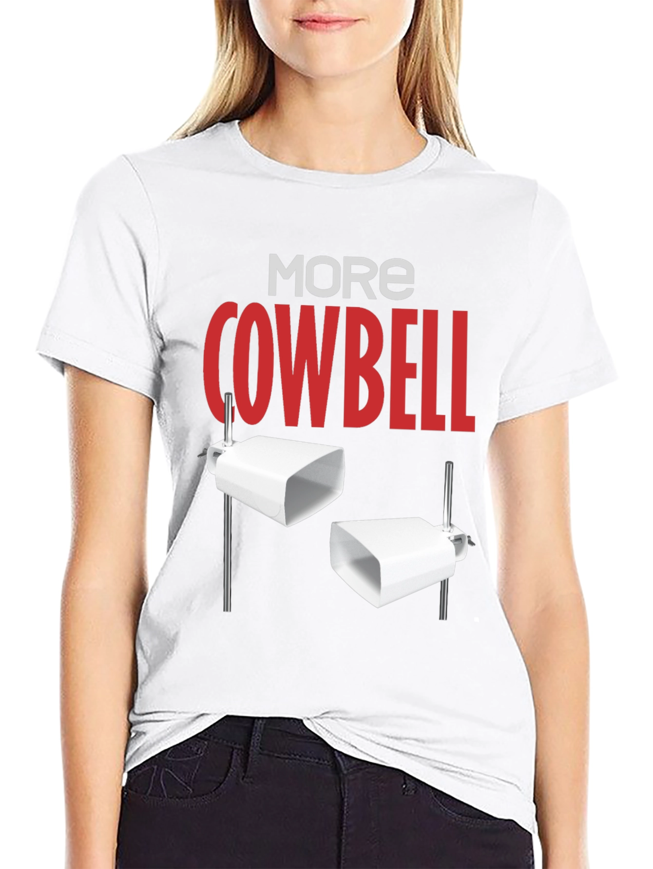 More Cowbell Black Graphic T-Shirt