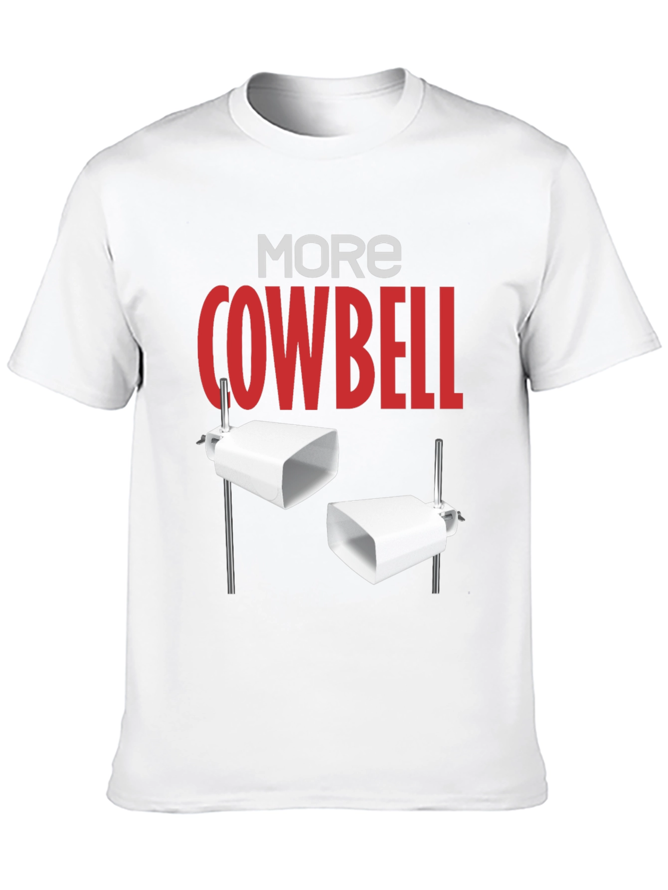More Cowbell Black Graphic T-Shirt