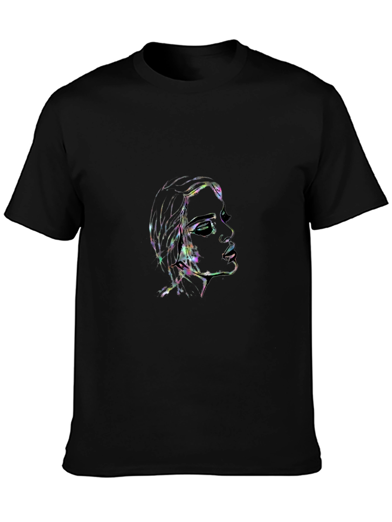 Prismatic Woman Graphic Black T-Shirt