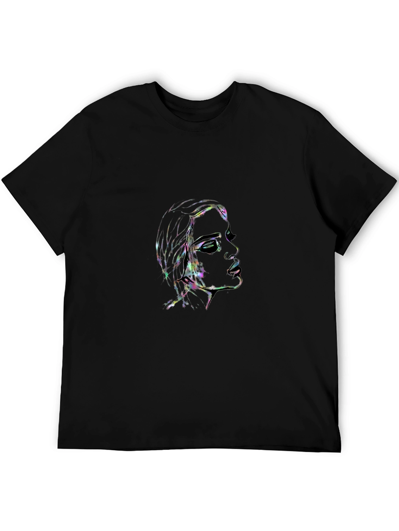 Prismatic Woman Graphic Black T-Shirt