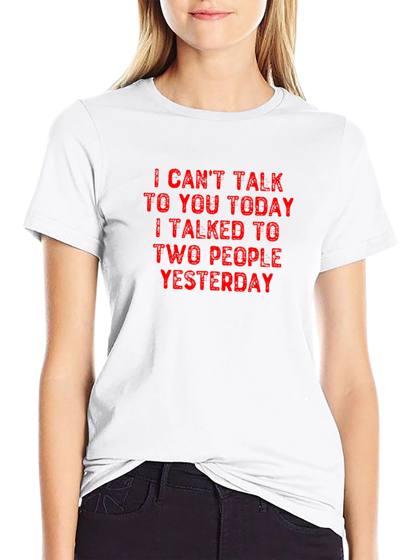 Funny I Cant Talk Today T-Shirt