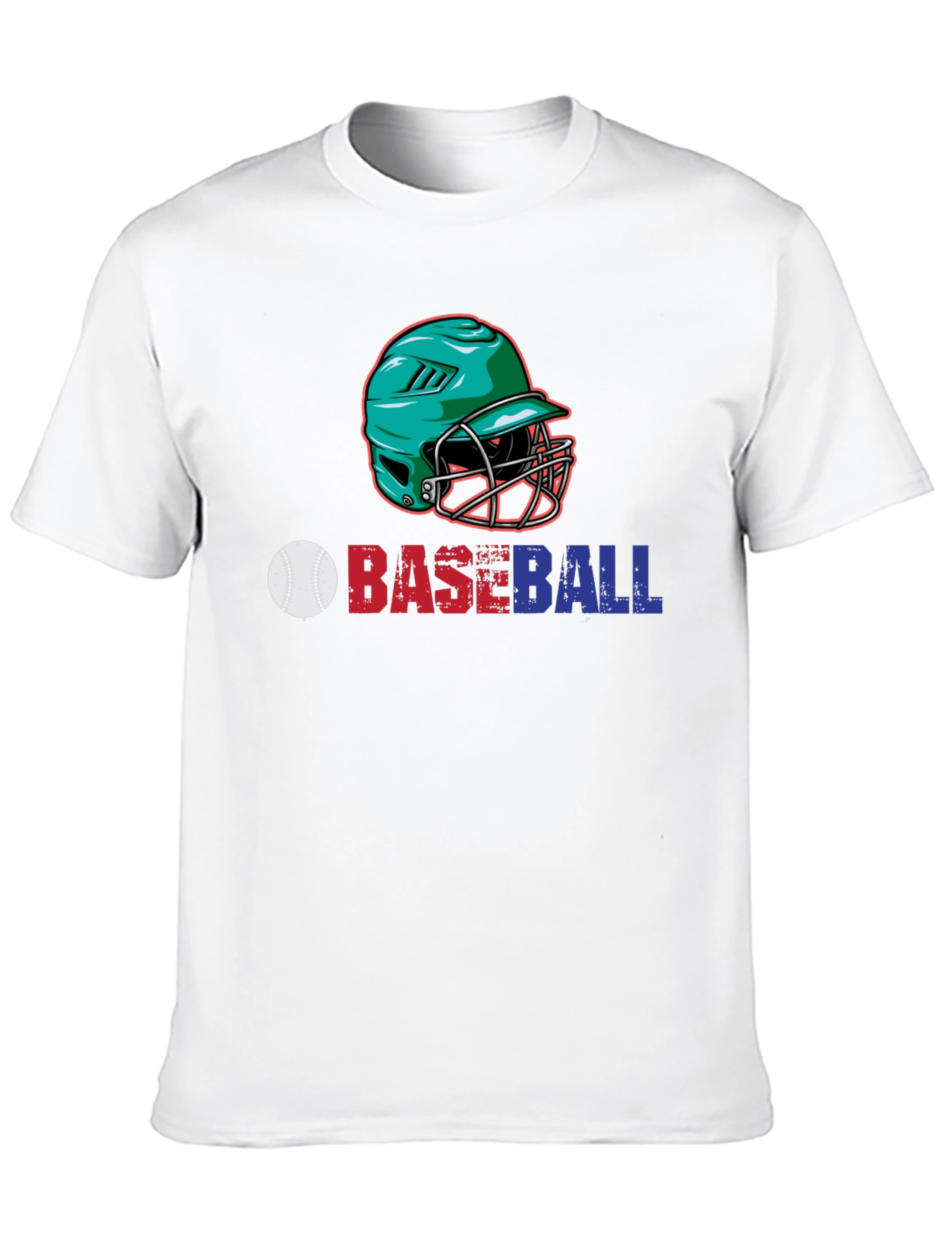 Baseball Helmet Graphic T-Shirt