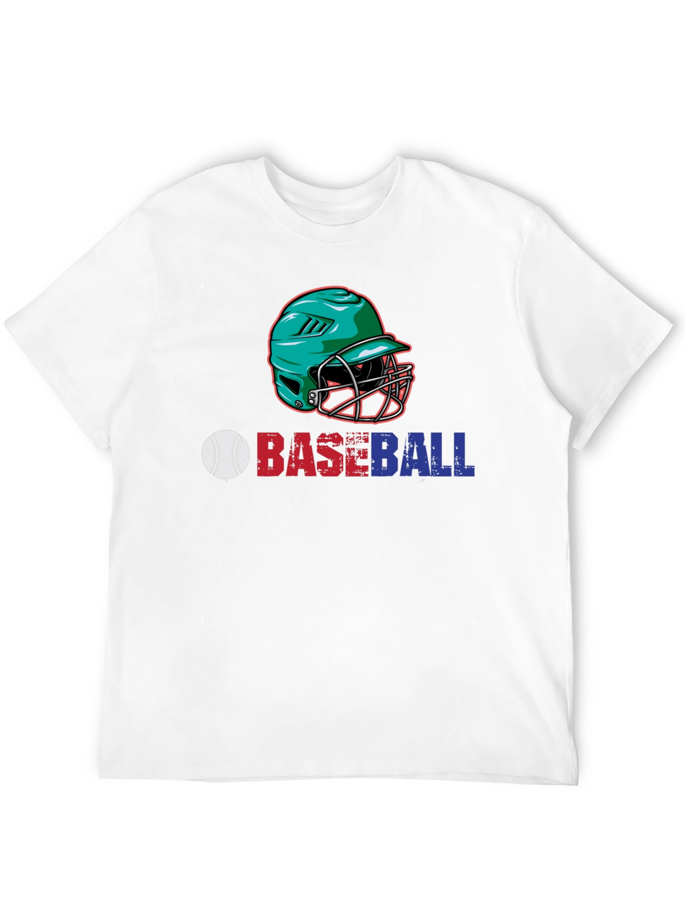 Baseball Helmet Graphic T-Shirt
