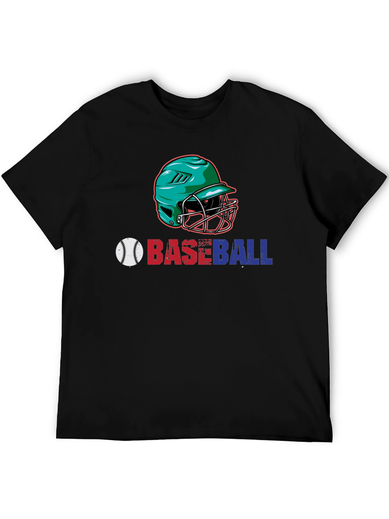 Baseball Helmet Graphic T-Shirt