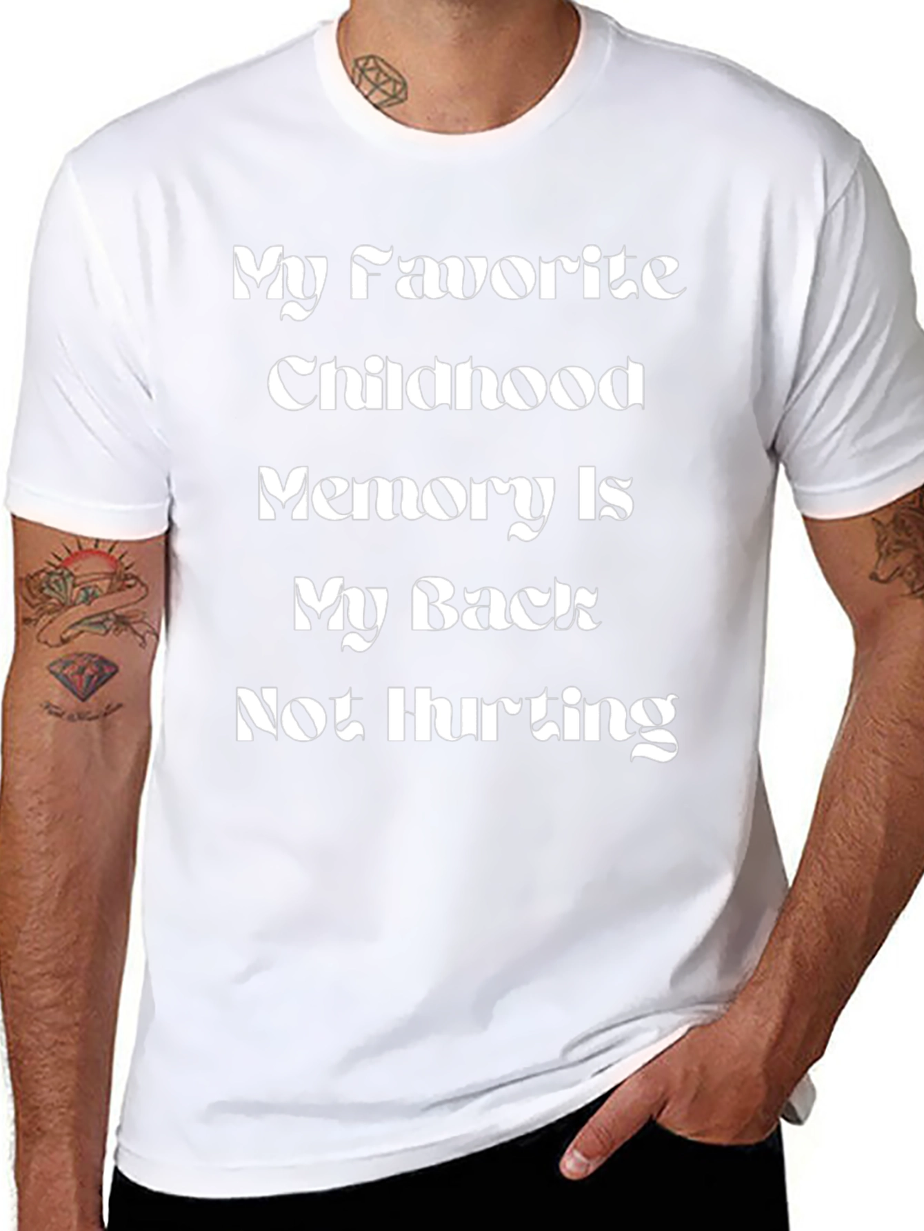 Funny Back Pain Relief T-Shirt - Childhood Memory