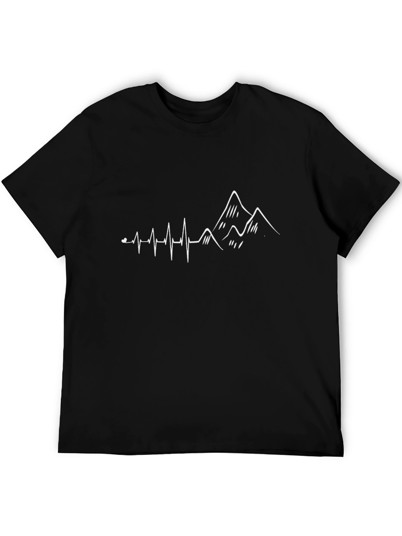 Mountain Heartbeat T-Shirt - Black