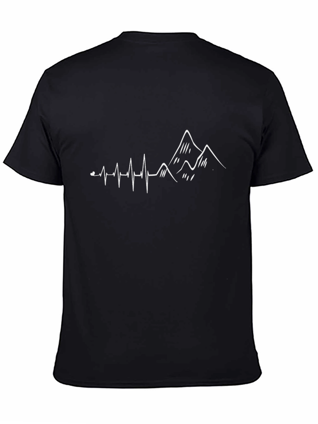 Mountain Heartbeat T-Shirt - Black