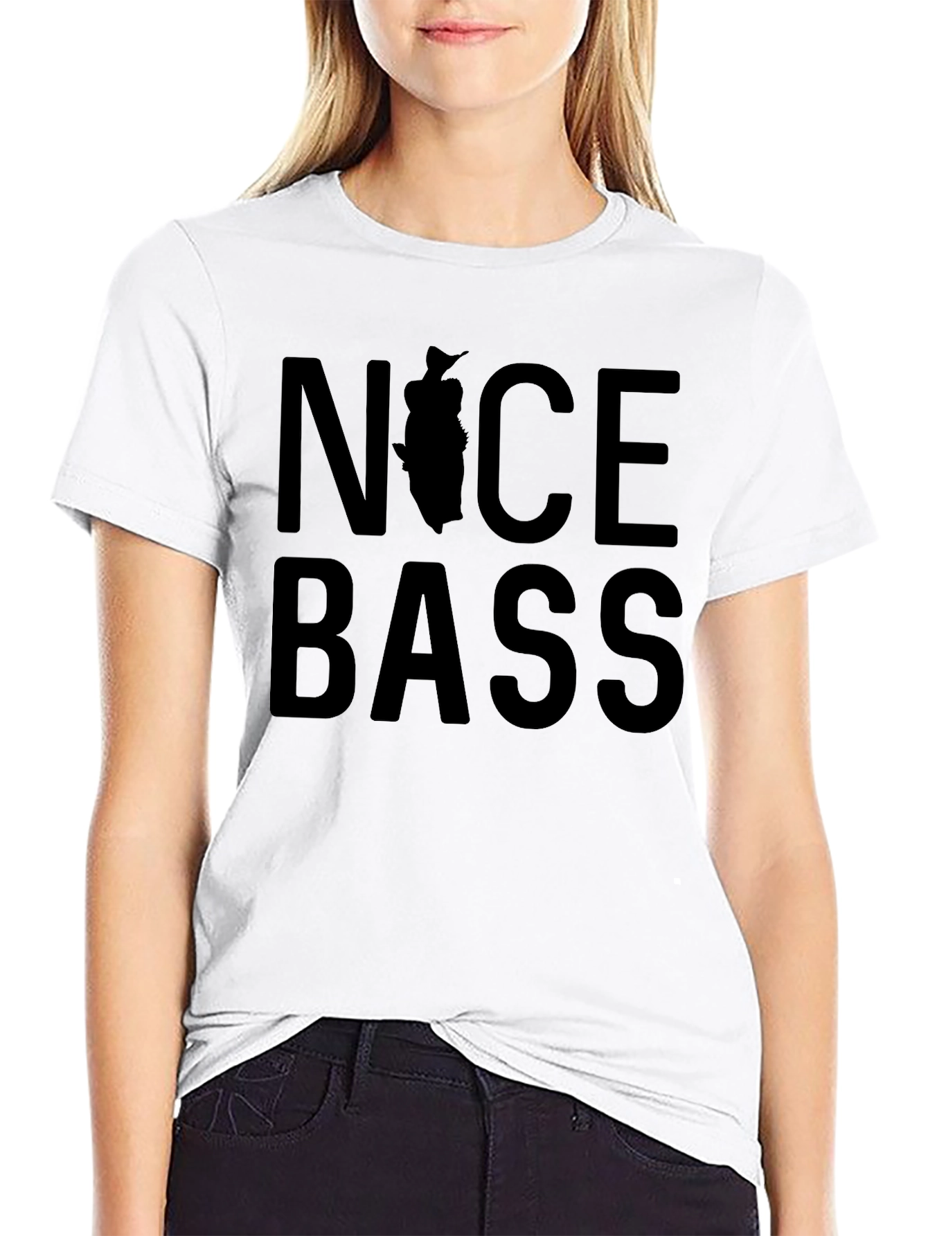 Nice Bass Fishing Graphic T-Shirt