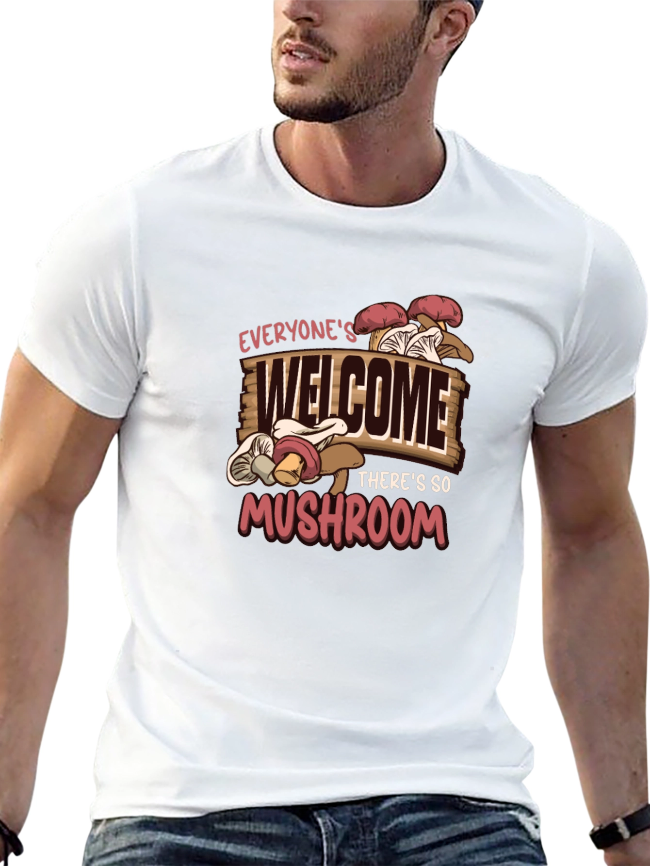 Everyones Welcome Mushroom Graphic Tee