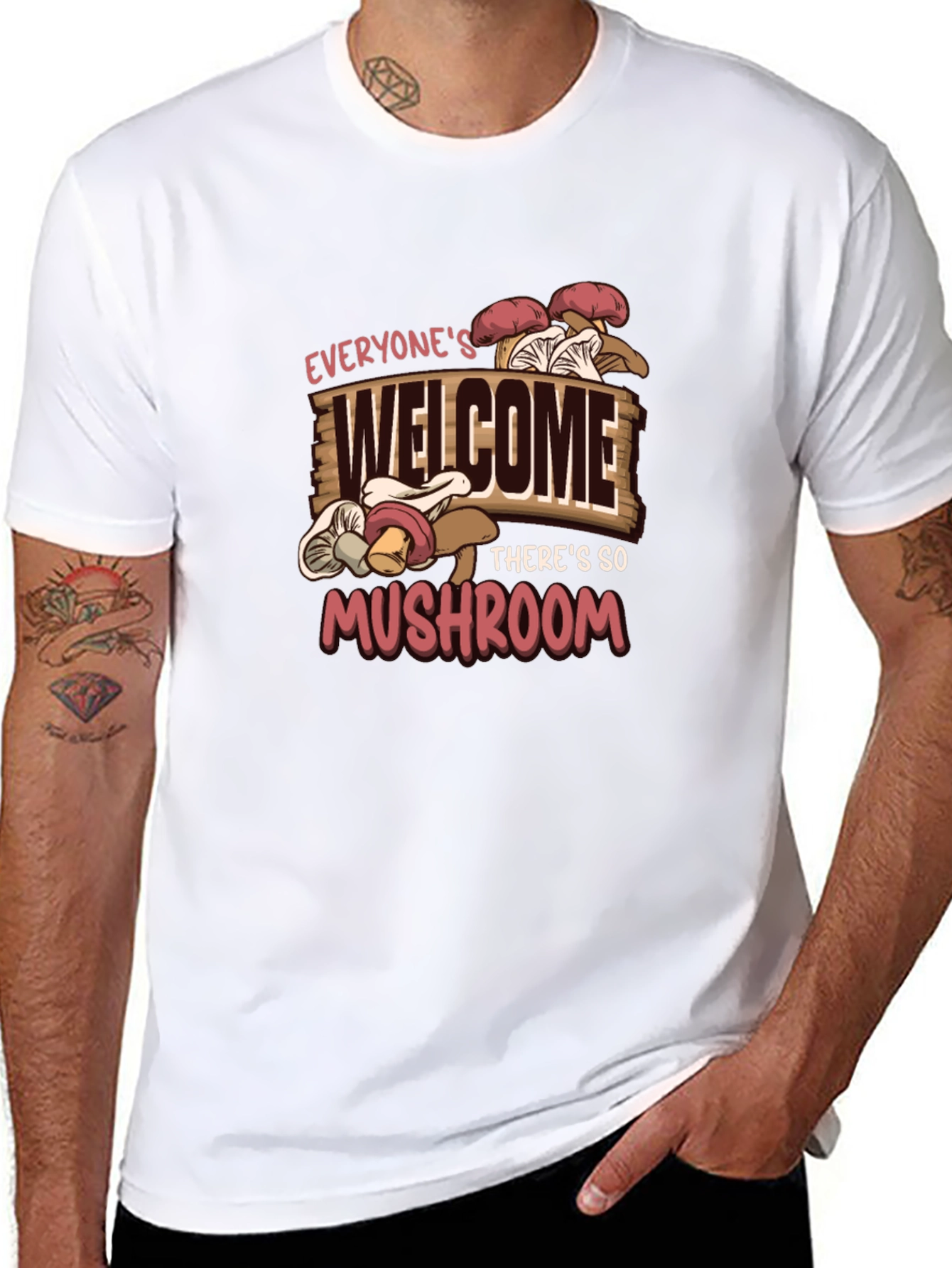 Everyones Welcome Mushroom Graphic Tee