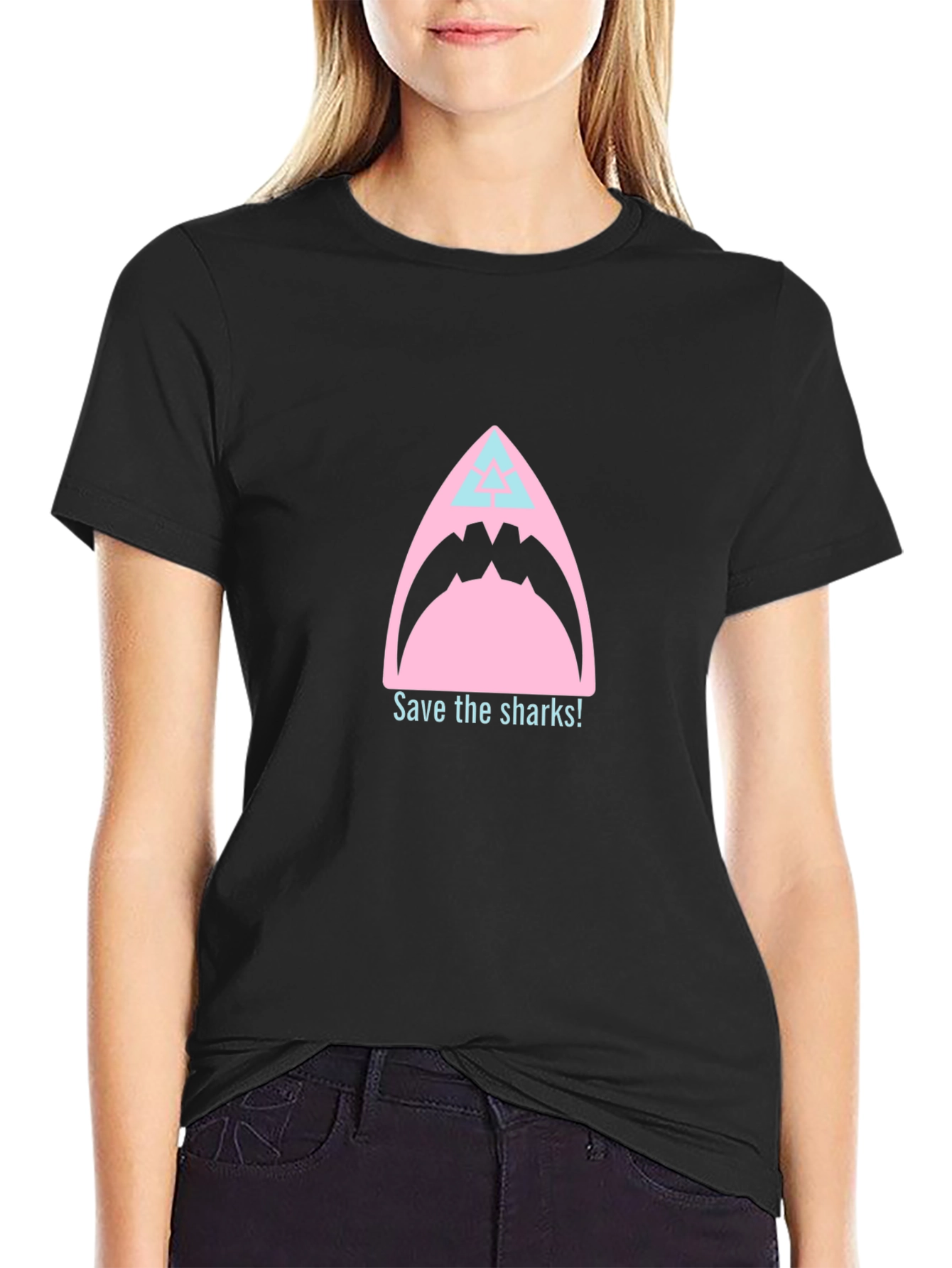 Save the Sharks Graphic Tee - Stylish Conservation