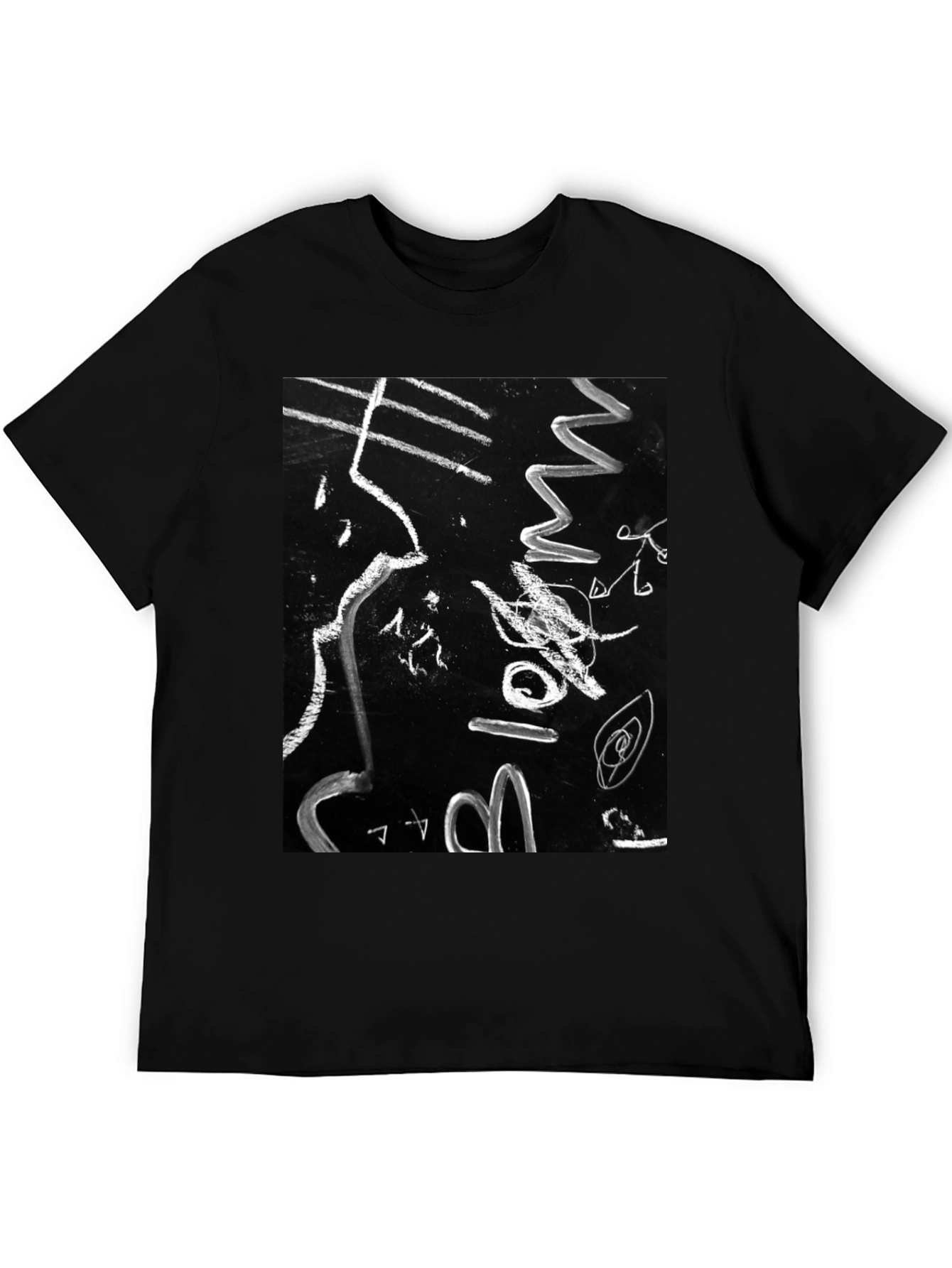 Abstract Art Black T-Shirt - Unique Design