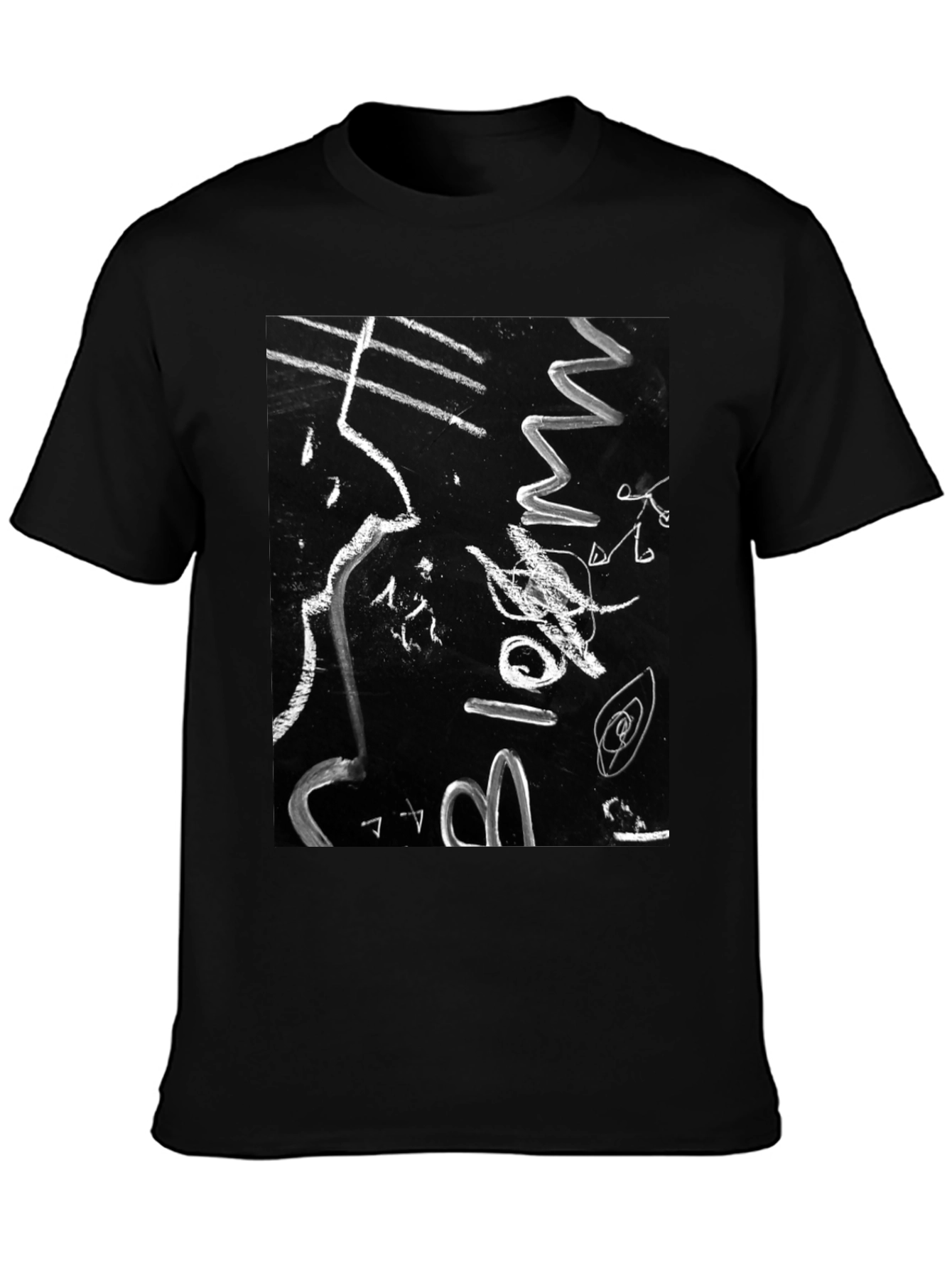 Abstract Art Black T-Shirt - Unique Design