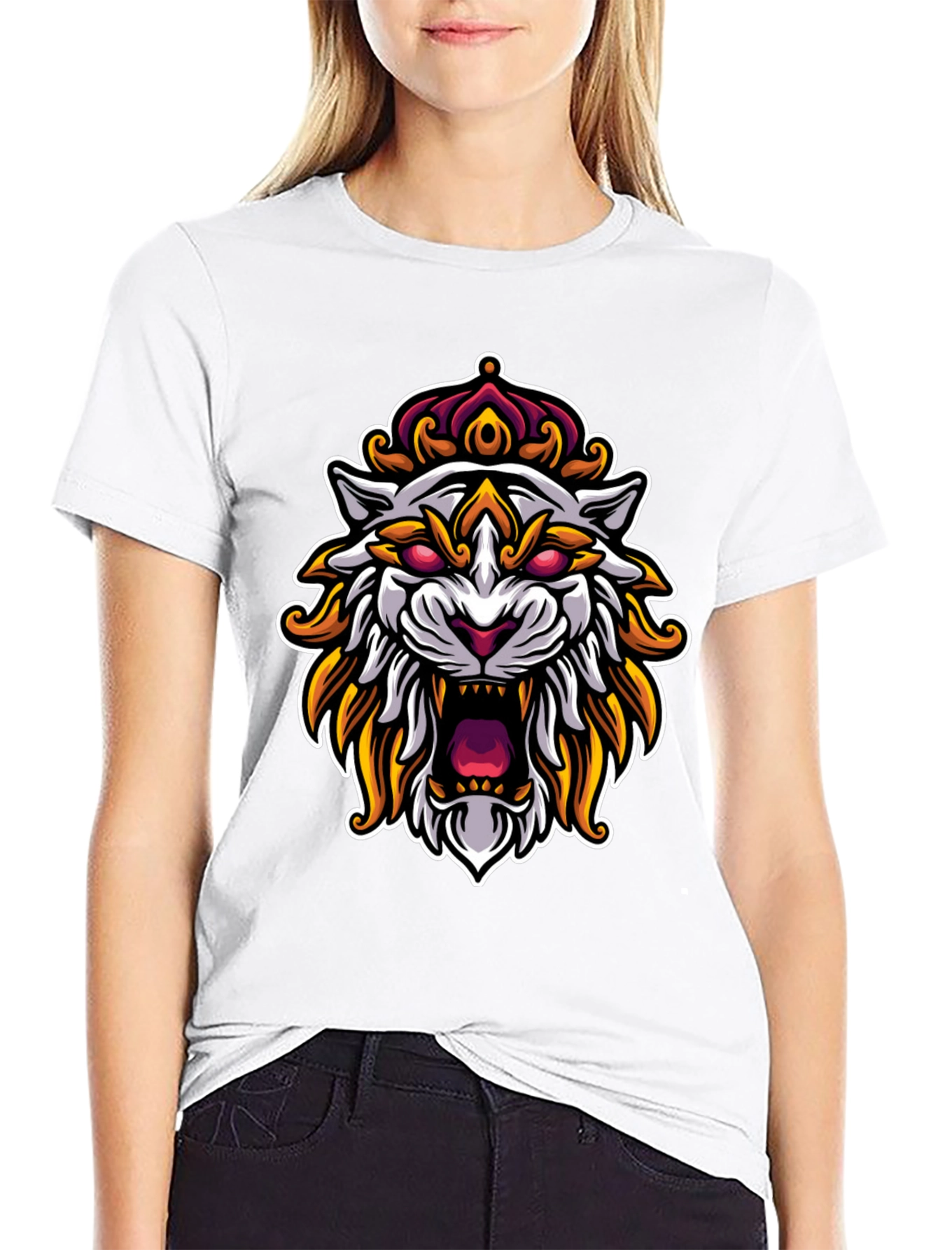 King Tiger Graphic T-Shirt - Black