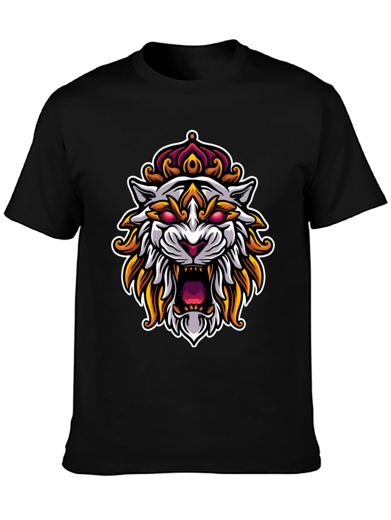 King Tiger Graphic T-Shirt - Black