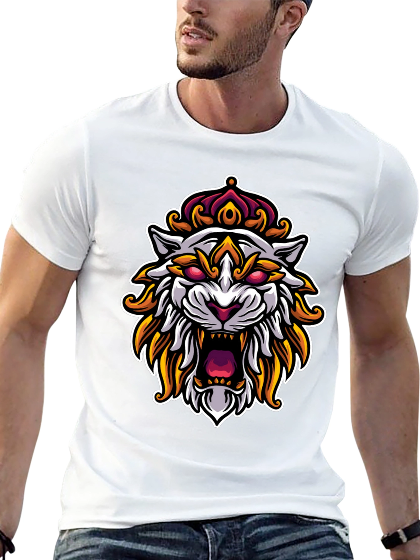 King Tiger Graphic T-Shirt - Black
