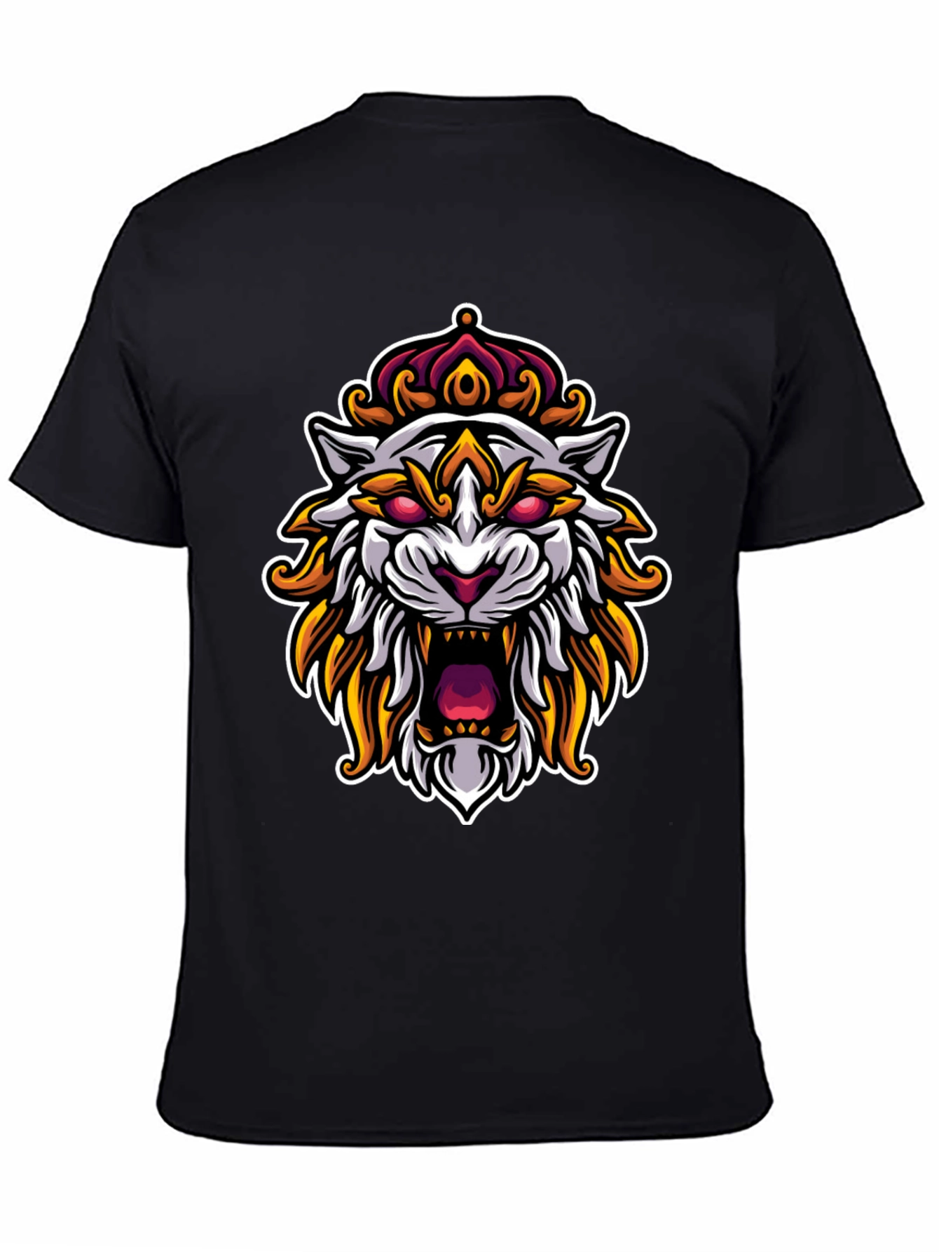 King Tiger Graphic T-Shirt - Black