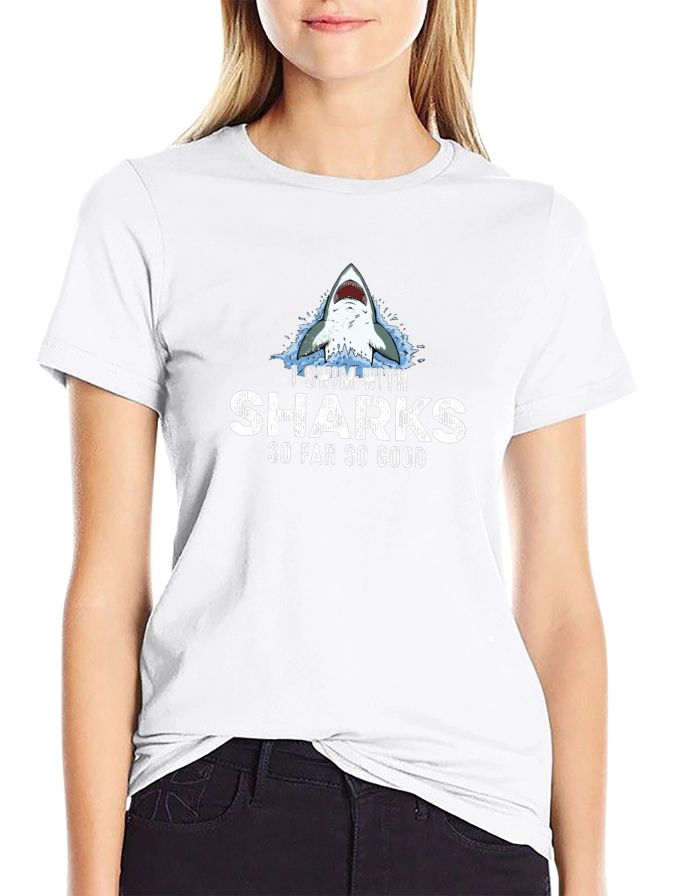 I Swim with Sharks Graphic T-Shirt