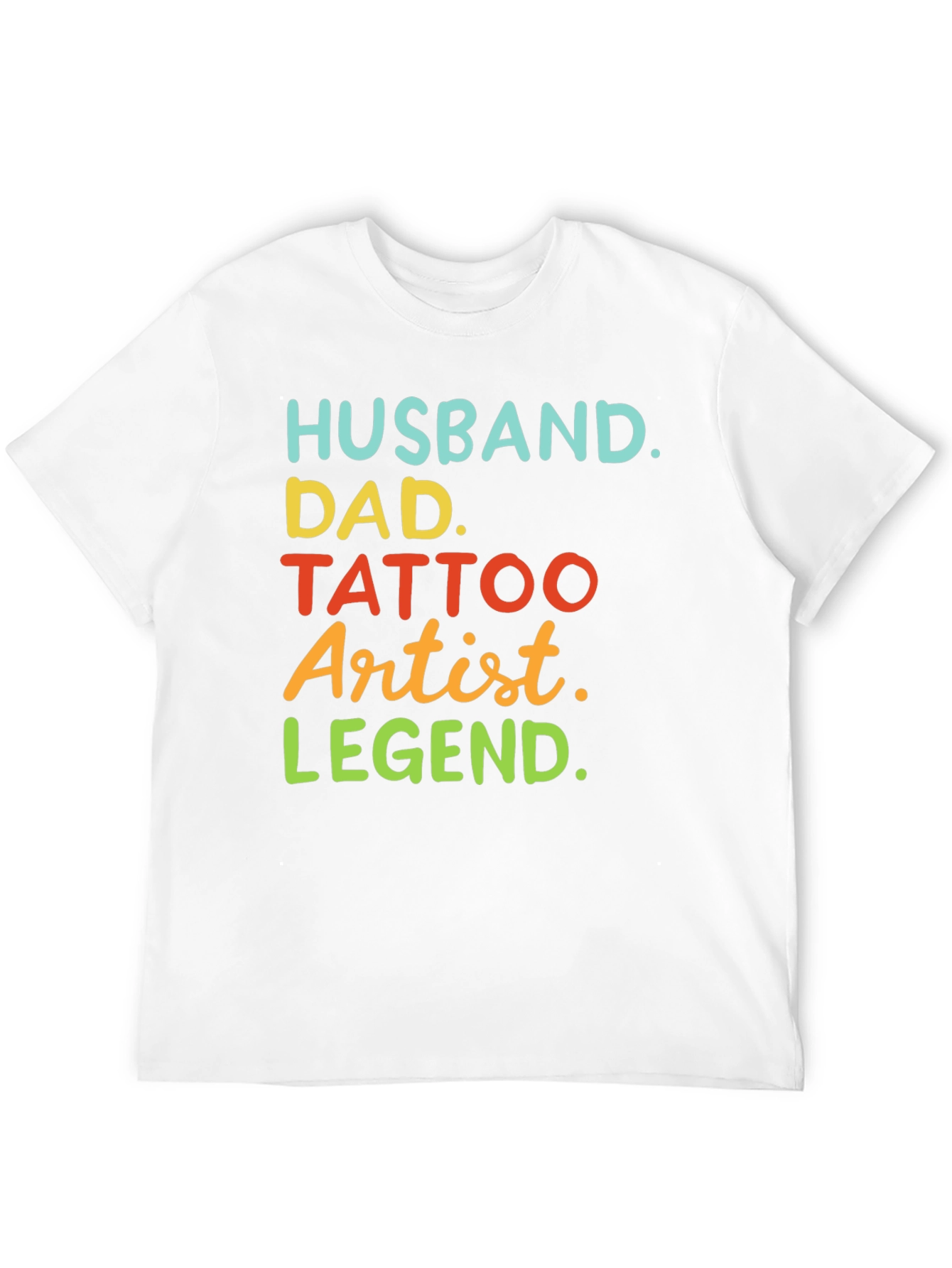 Husband Dad Tattoo Artist Legend T-Shirt