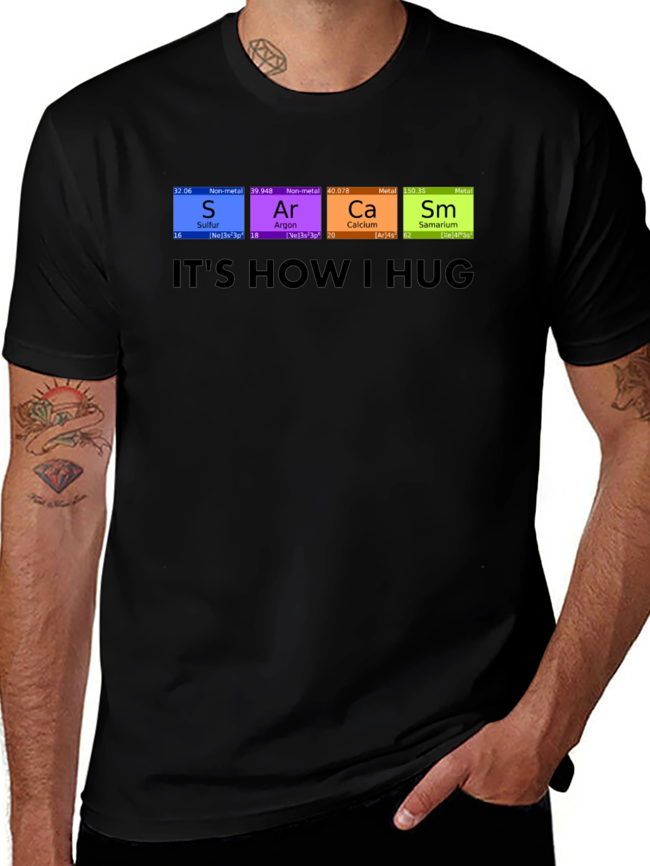 Its How I Hug T-Shirt Chemistry Periodic Table