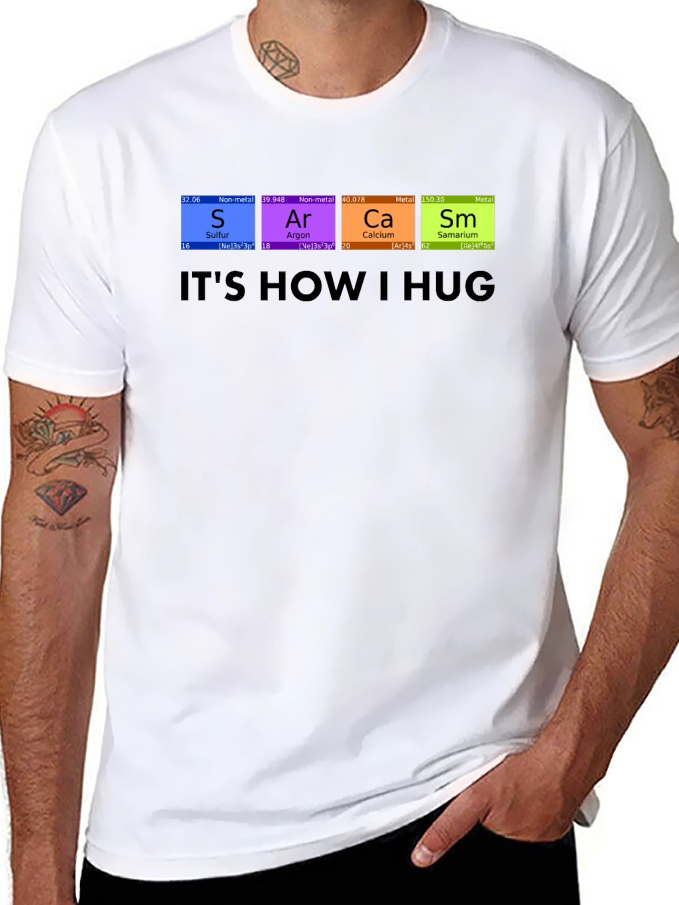Its How I Hug T-Shirt Chemistry Periodic Table