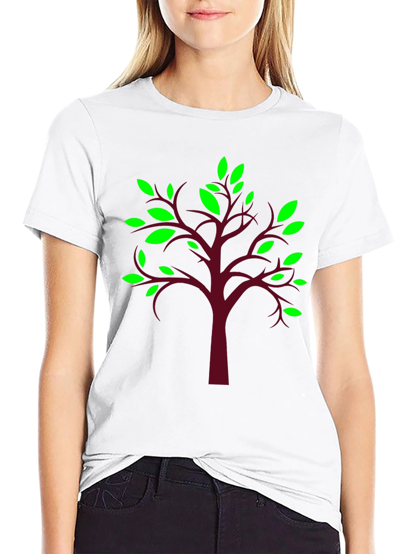 Nature Tree Graphic Tee - Stylish Mens Black T-Shirt