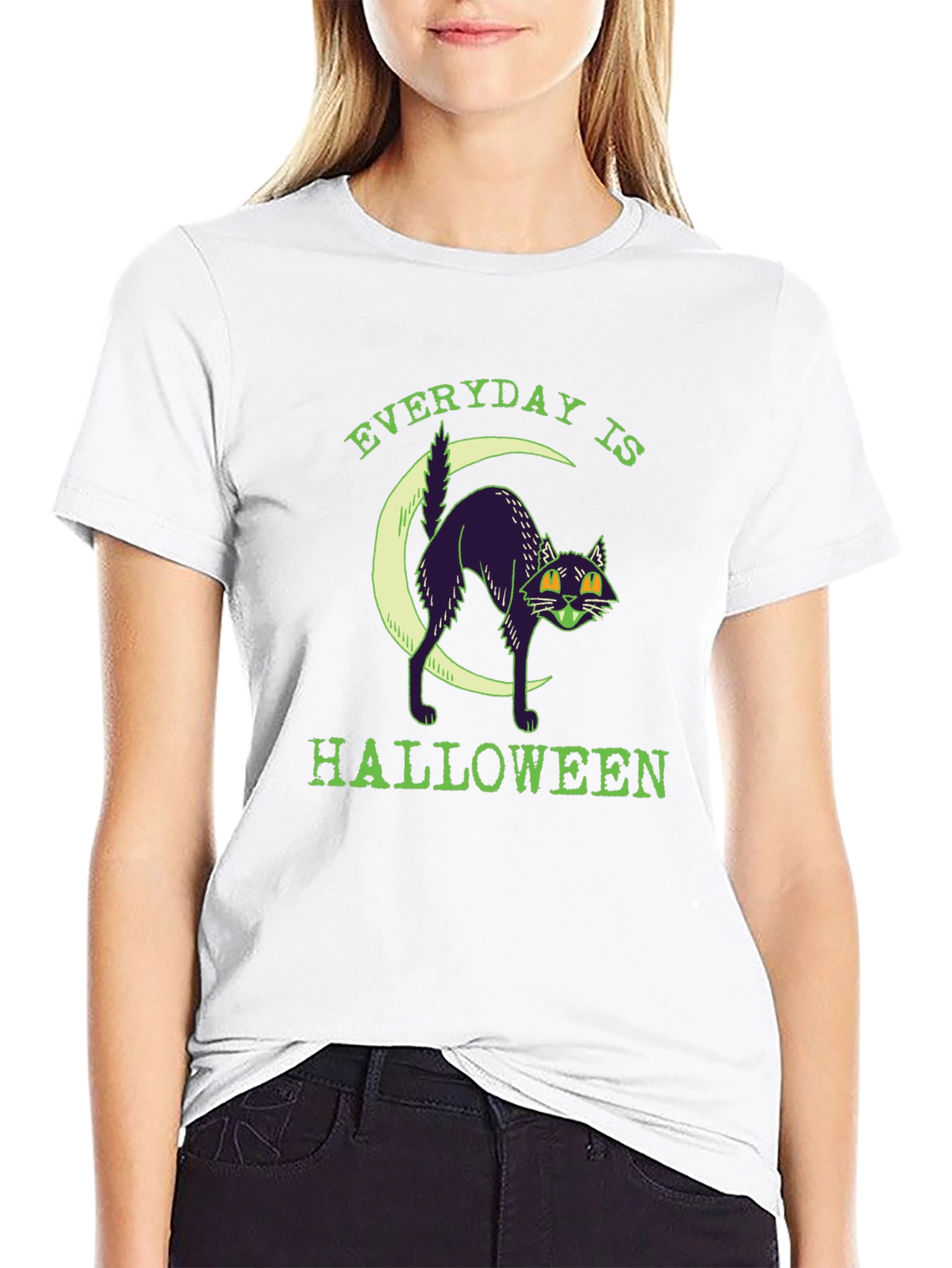 Everyday is Halloween Black Cat T-Shirt