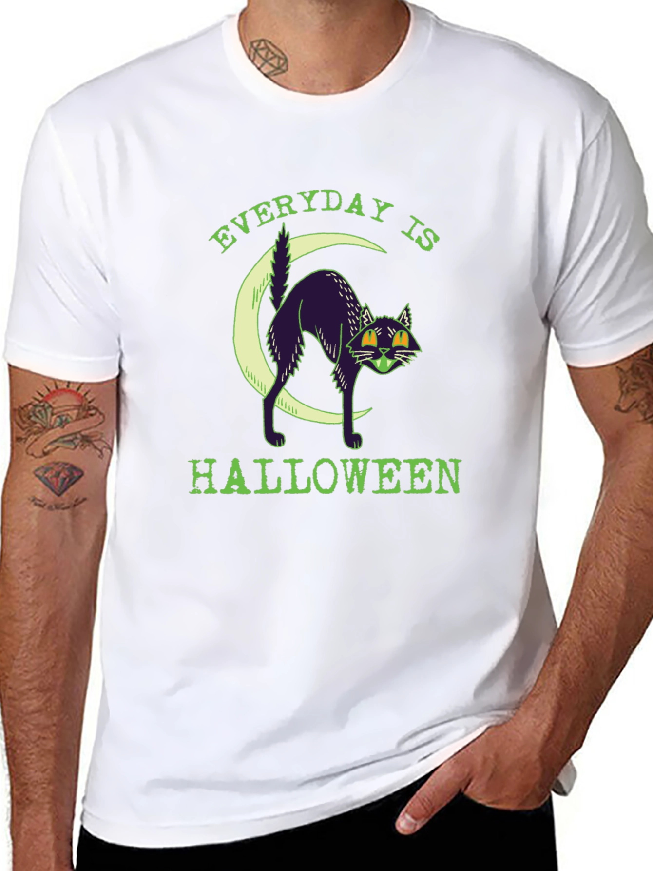 Everyday is Halloween Black Cat T-Shirt